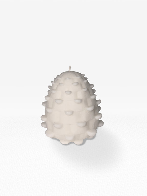 Pinecone Candle - White