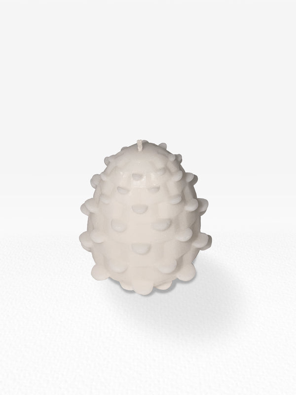 Pinecone Candle - White