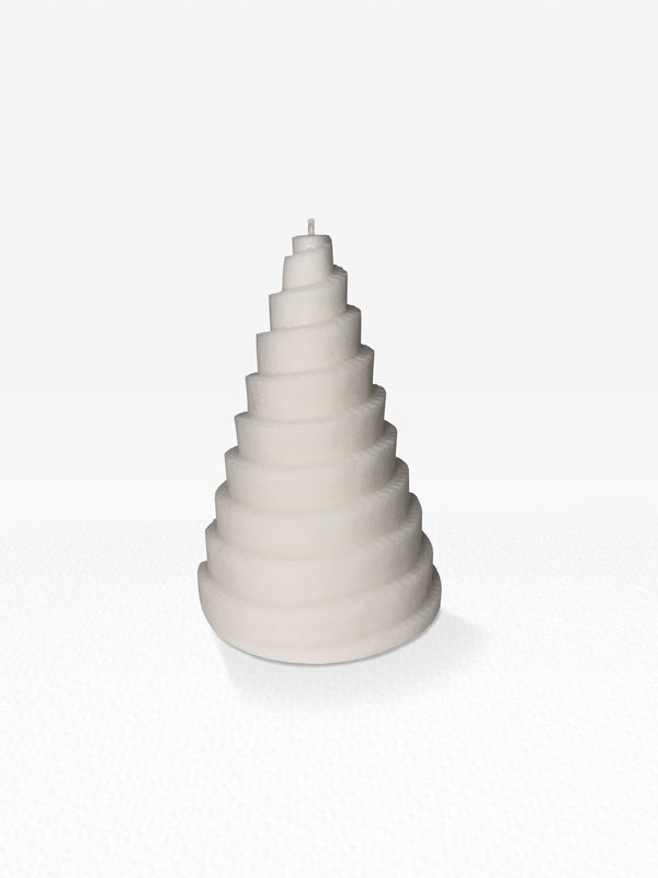 Tree Candle - White